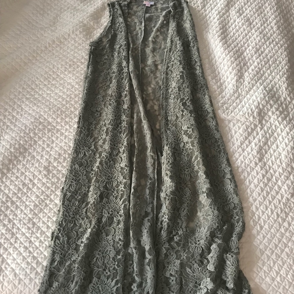 Lularoo lace duster